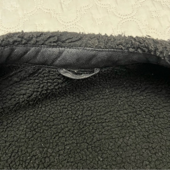 Armani Exchange AX Men’s Black Moto Jacket Faux Sherpa Lined Size M - Picture 11 of 16